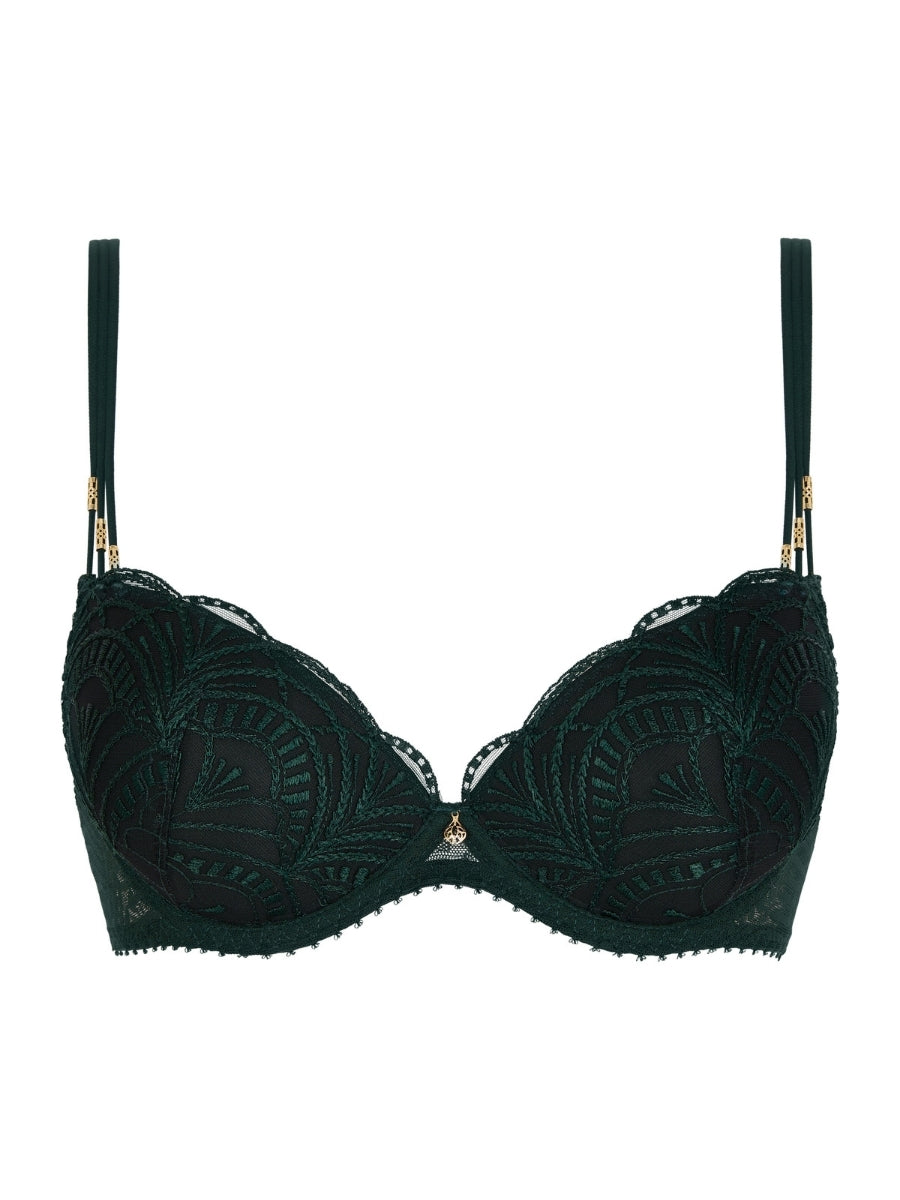 Vibes Moulded Push-Up Bra - Mysterious Green