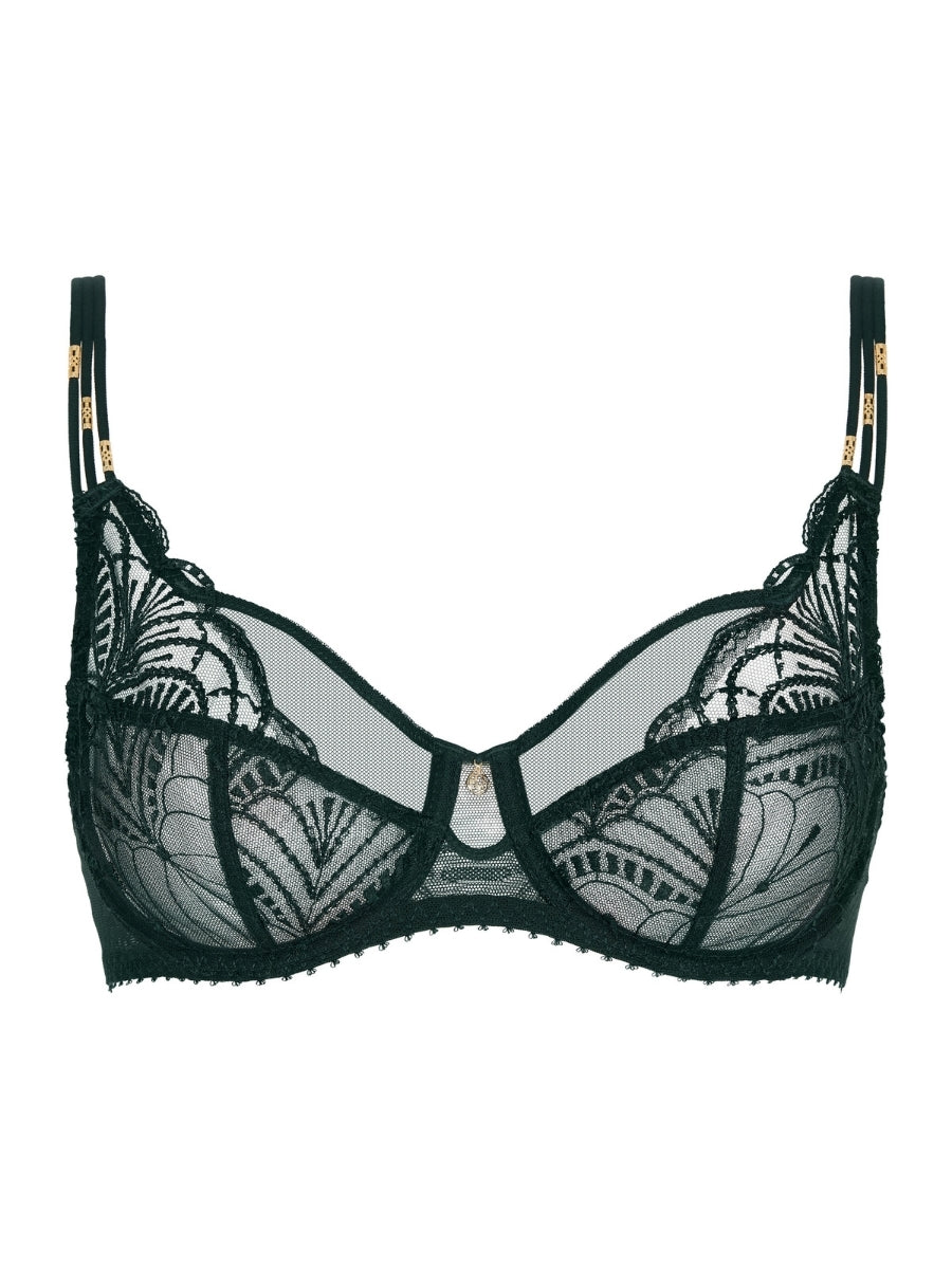 Vibes High Apex Full Cup Bra - Mysterious Green