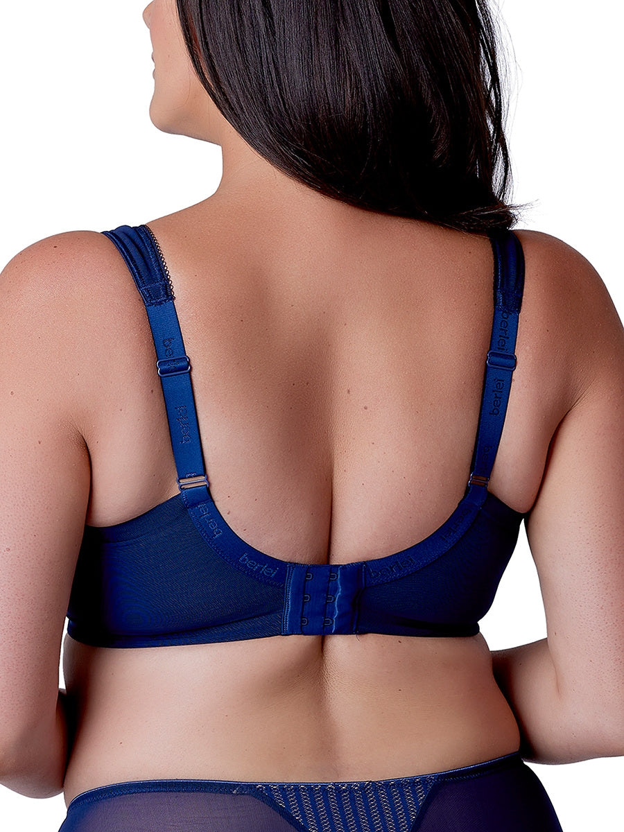 Beauty Stripe Smoothing Bra - Deep Blue