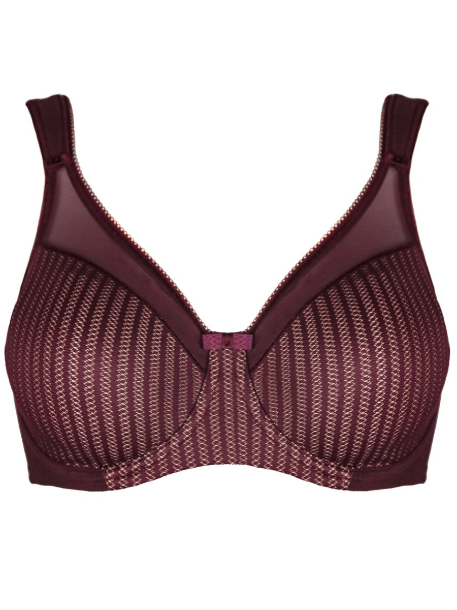 Beauty Stripe Smoothing Bra - Fig