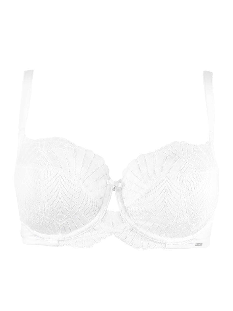 Sublime Lace Side Support Bra - White