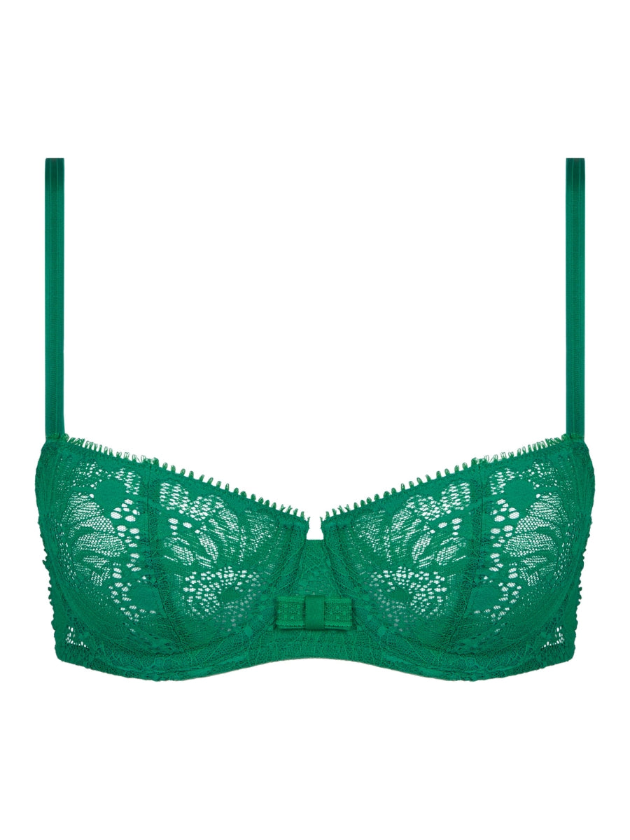 Day To Night Half Cup Bra - Racing Green
