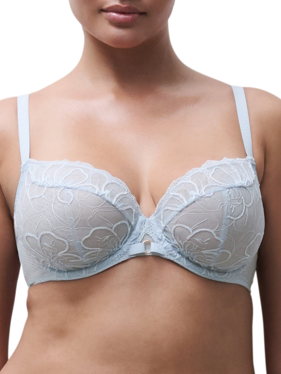 Fleurs Covering Full Cup Bra - Icy Flower