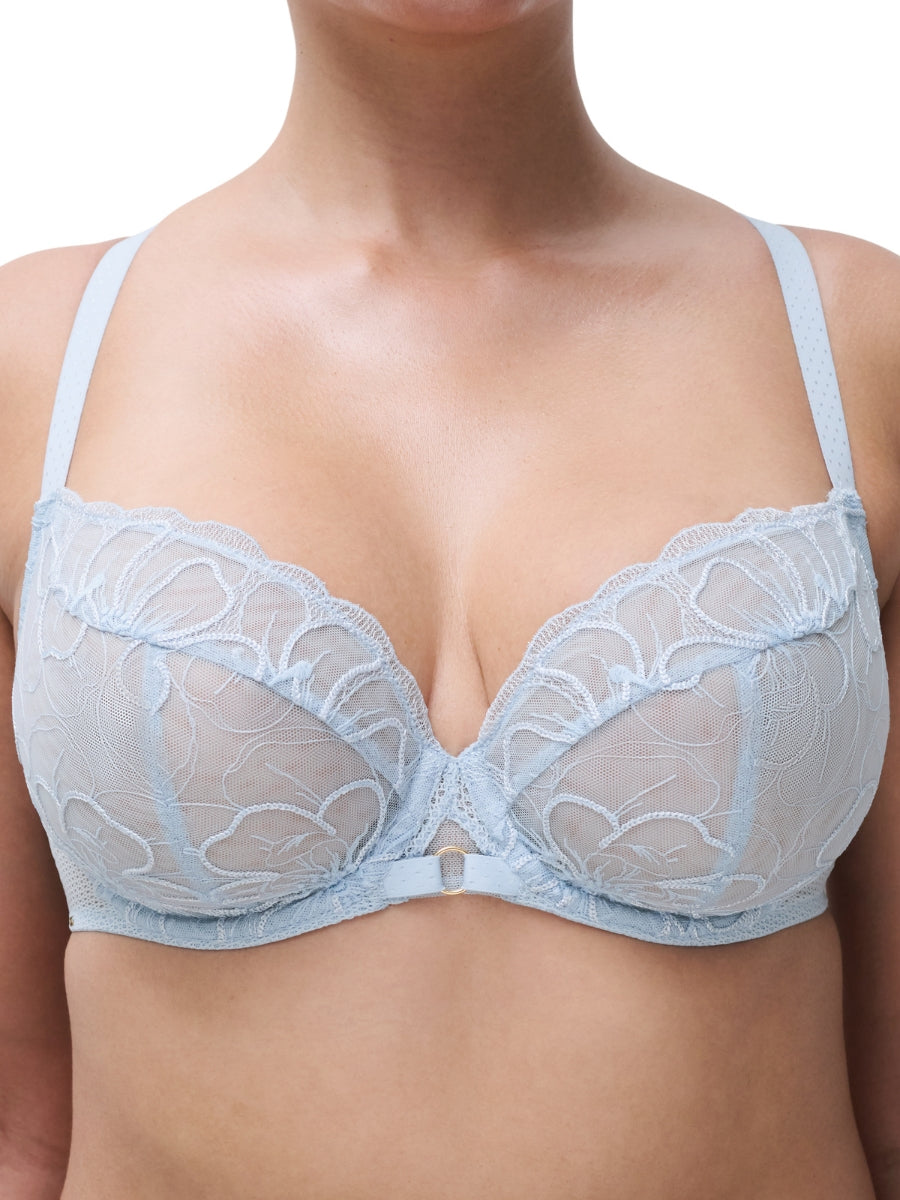 Fleurs Covering Full Cup Bra - Icy Flower