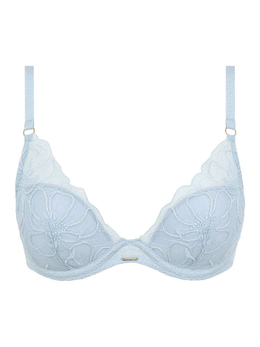 Fleurs Plunge T-Shirt Bra - Icy Flower