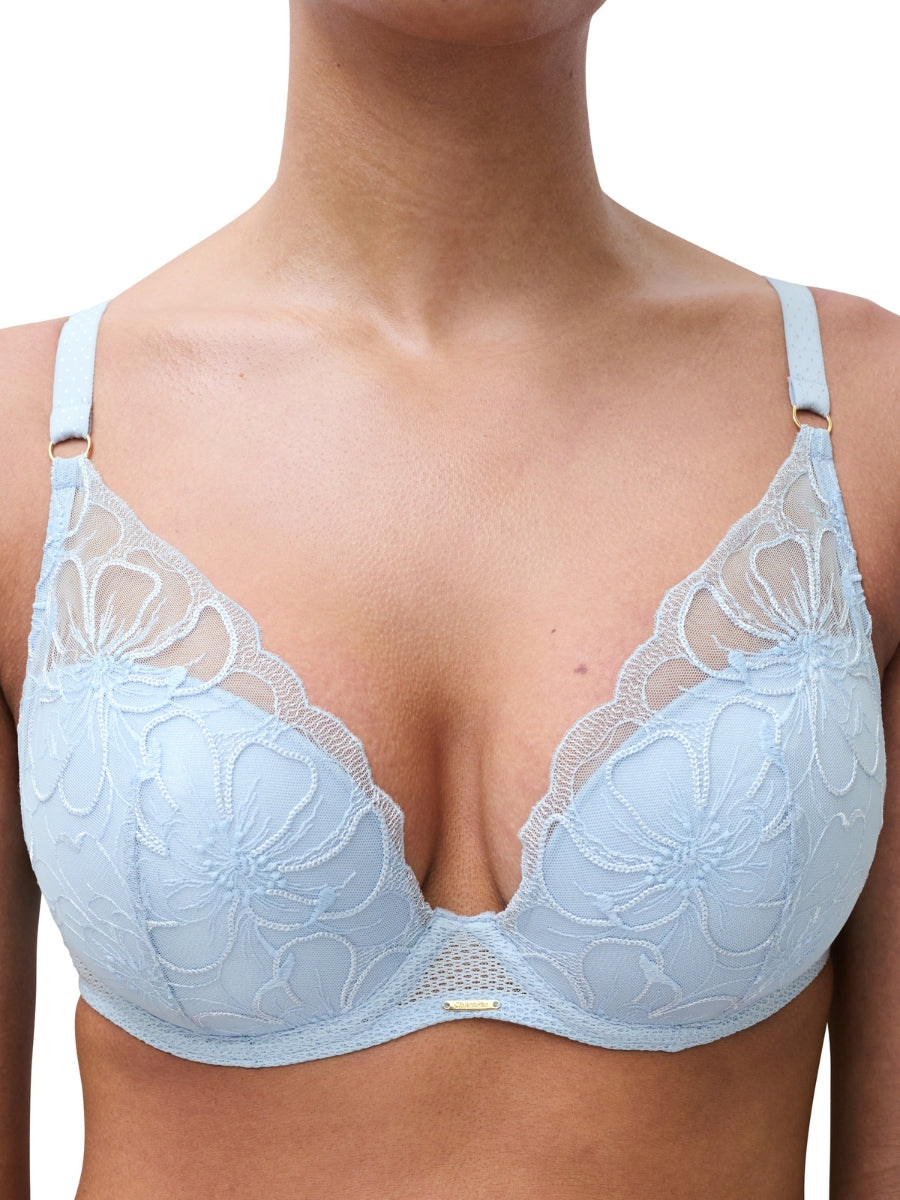 Fleurs Plunge T-Shirt Bra - Icy Flower