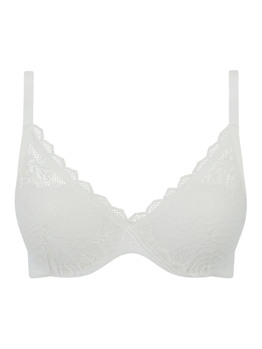 Easy Feel Floral Touch Covering Memory Foam Bra - Milk