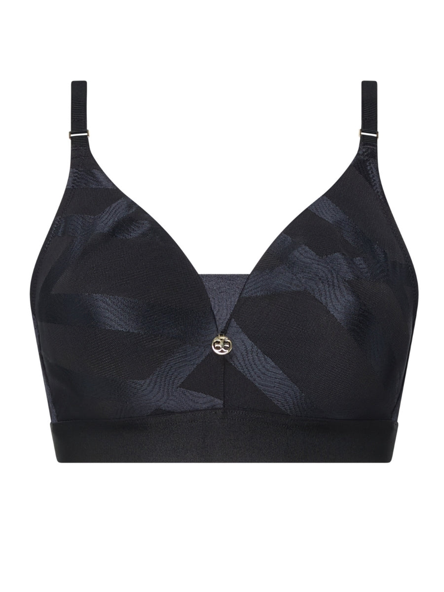 Glaze Wirefree Support Bra - Black