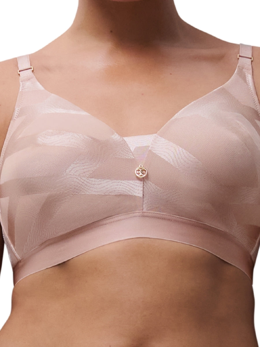 Glaze Wirefree Support Bra - Dusky Pink