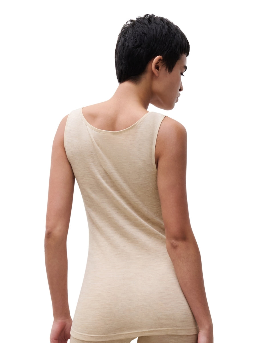 Juliana Thermal Tank Top - Heather Nude