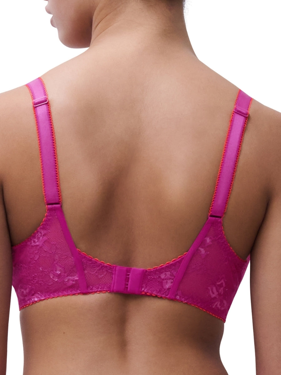 Kiss Half Cup Bra - Tyrian Flame