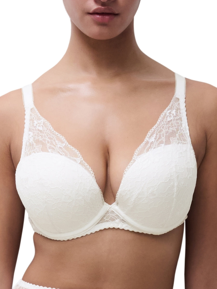 Kiss Plunge T-Shirt Bra - Milk