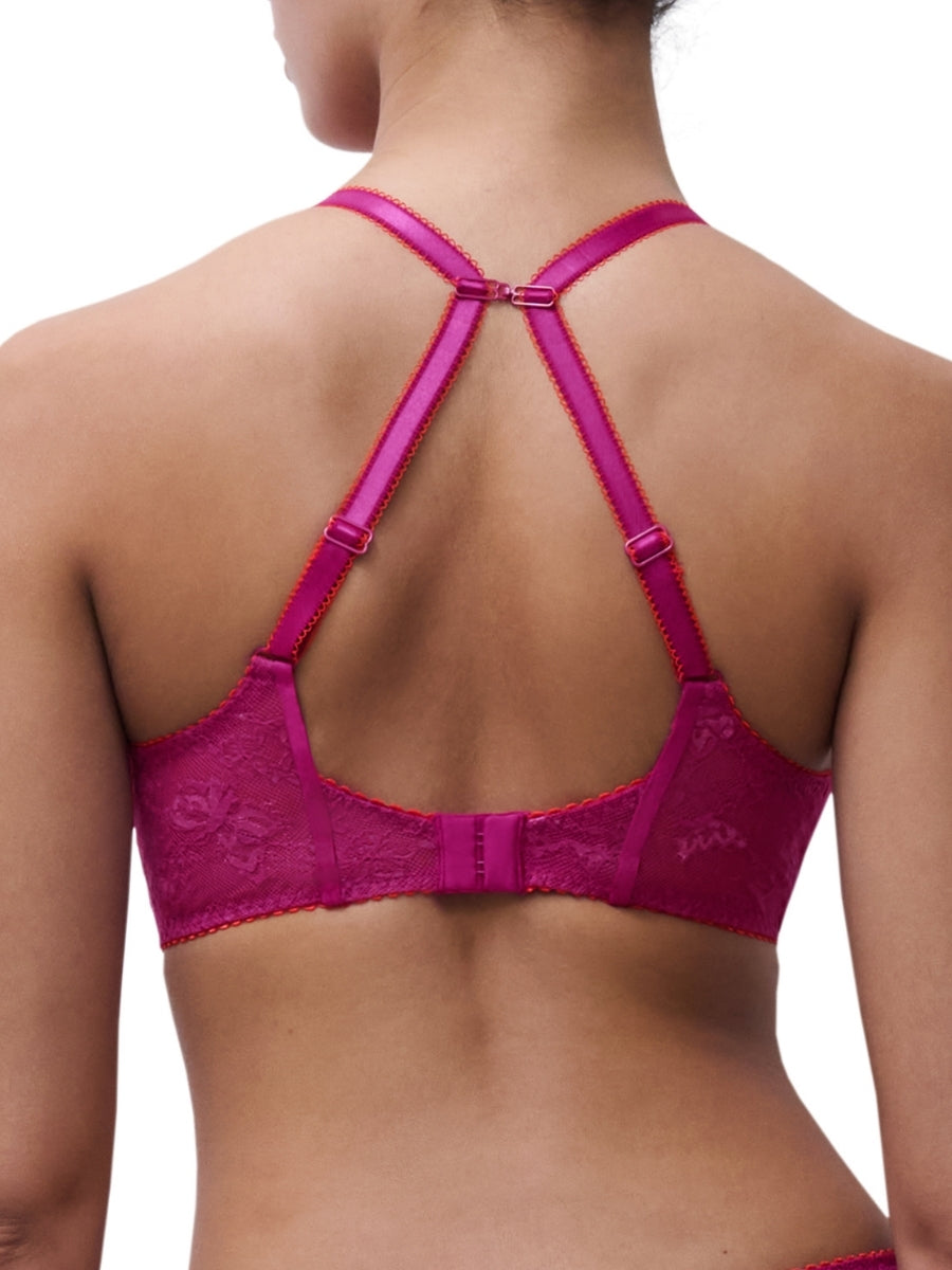 Kiss Plunge T-Shirt Bra - Tyrian Flame