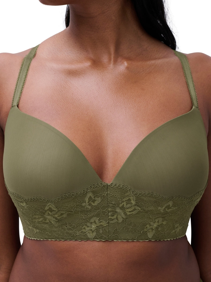 Kiss Wirefree T-Shirt Bra - Khaki