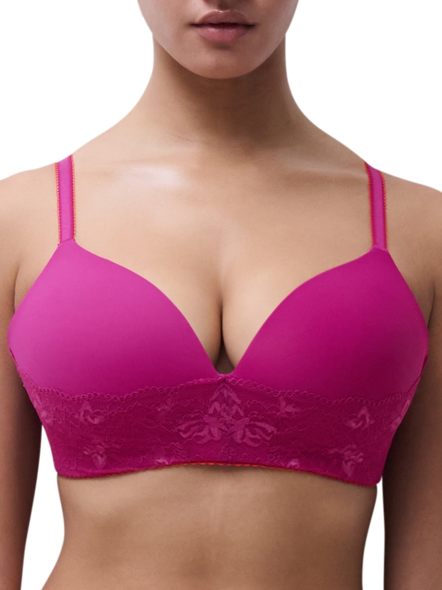 Kiss Wirefree T-Shirt Bra - Tyrian Flame
