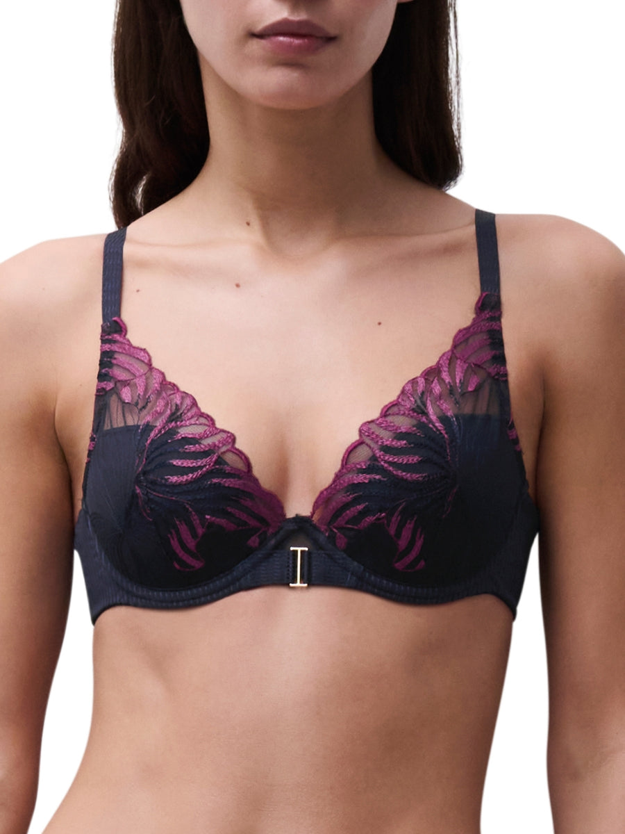 Legend Plunge T-Shirt Bra - Ocean Aurora