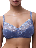 Majestic Wirefree Support Bra - Blue Sea
