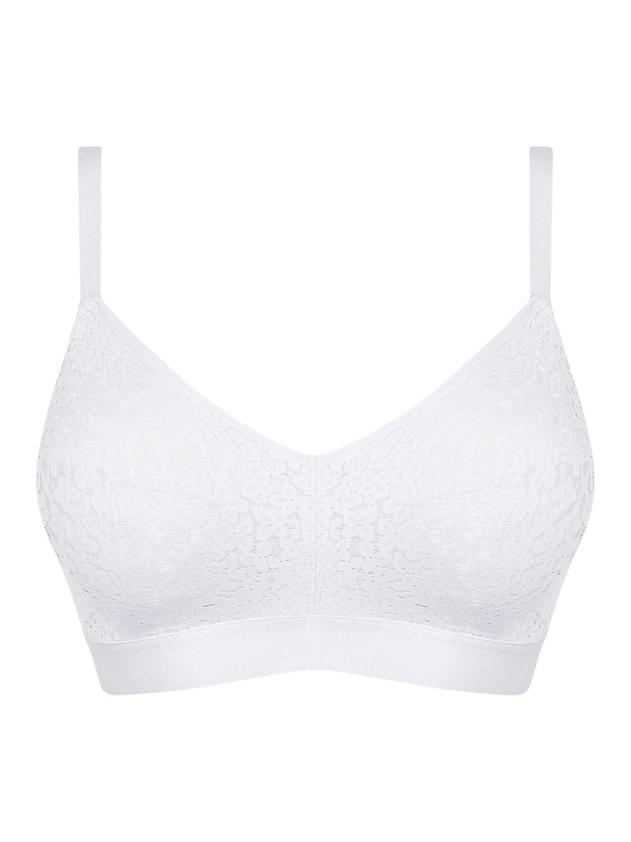 Easy Feel Norah Wirefree Support Bra - White