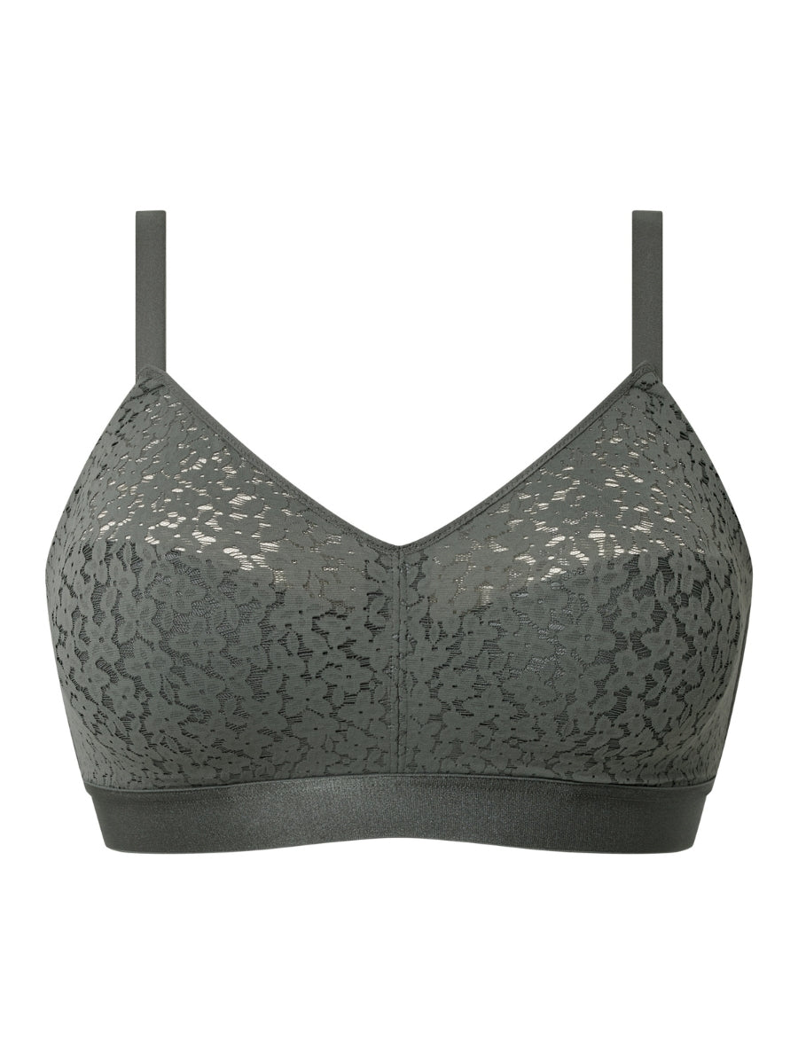 Easy Feel Norah Wirefree Support Bra - Clay Green