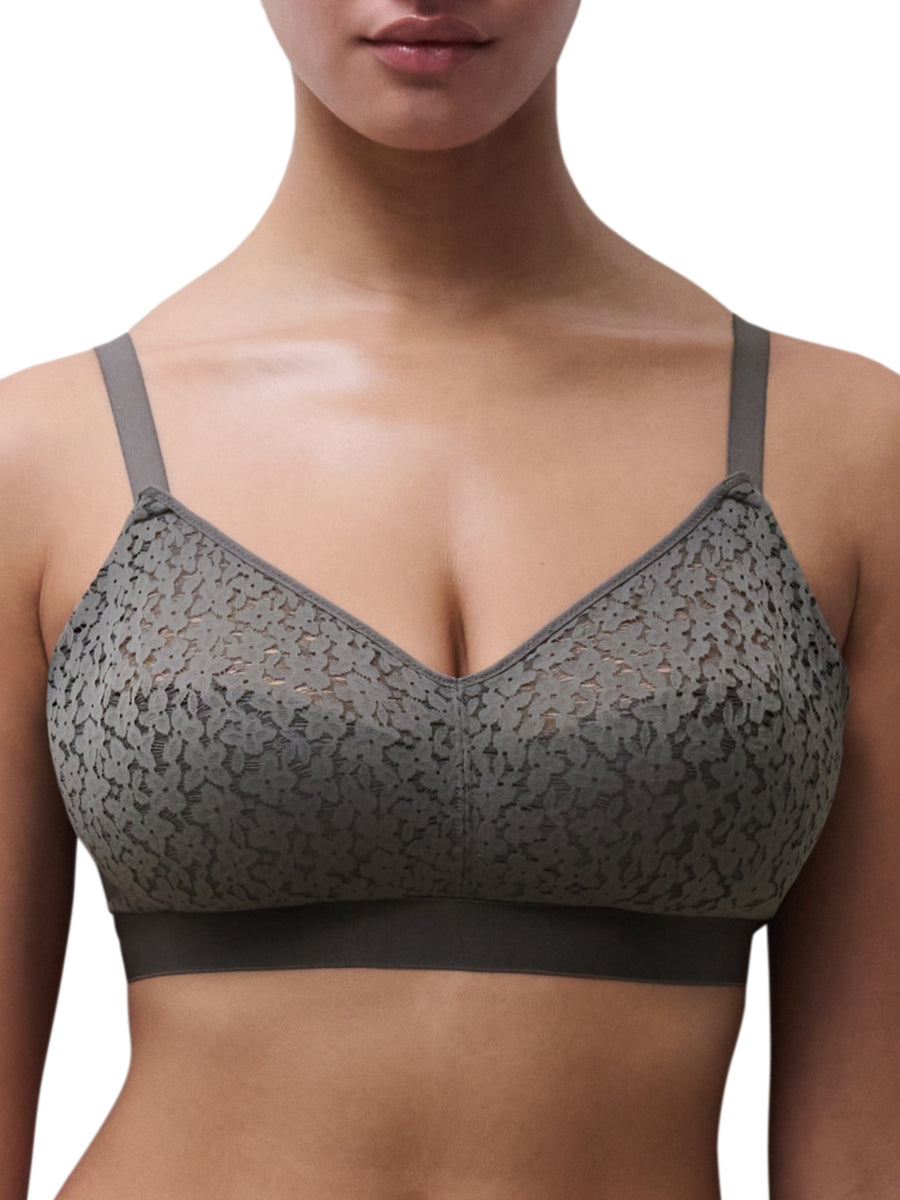 Easy Feel Norah Wirefree Support Bra - Clay Green