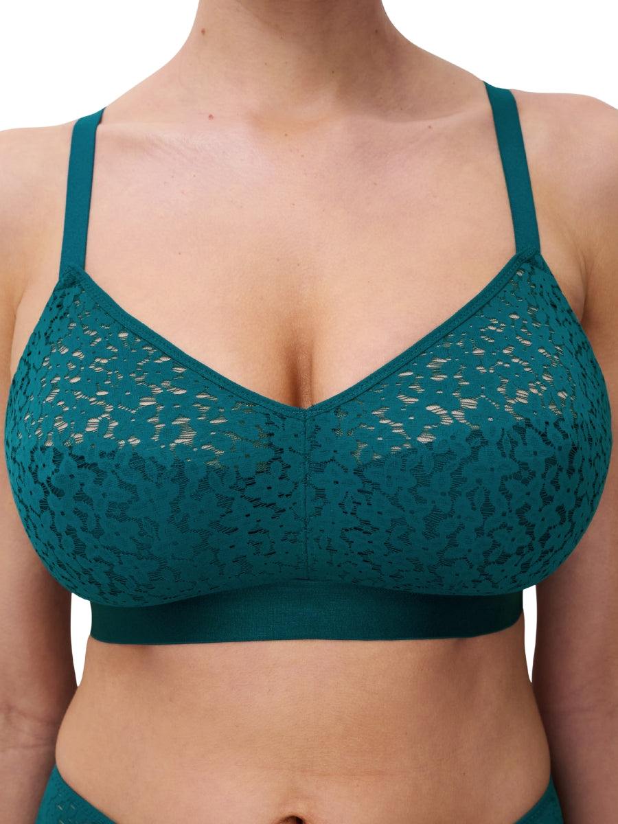 Easy Feel Norah Wirefree Support Bra - Oriental Green