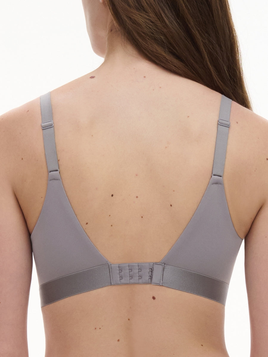 Easy Feel Norah Wirefree Support Bra - Purple Grey