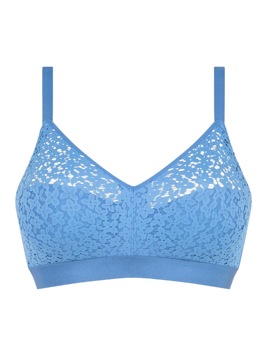 Easy Feel Norah Wirefree Support Bra - Antoinette Blue