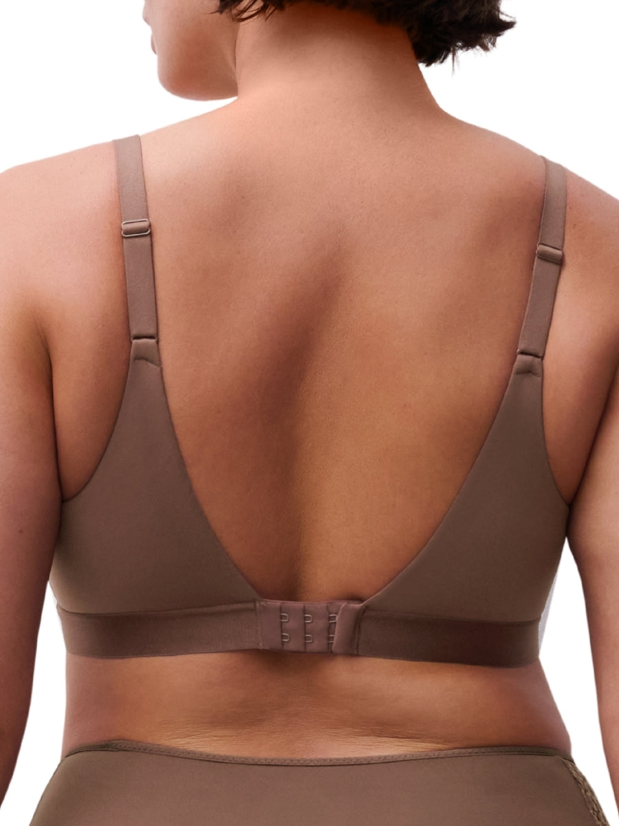 Easy Feel Norah Wirefree Support Bra - Wild Brown