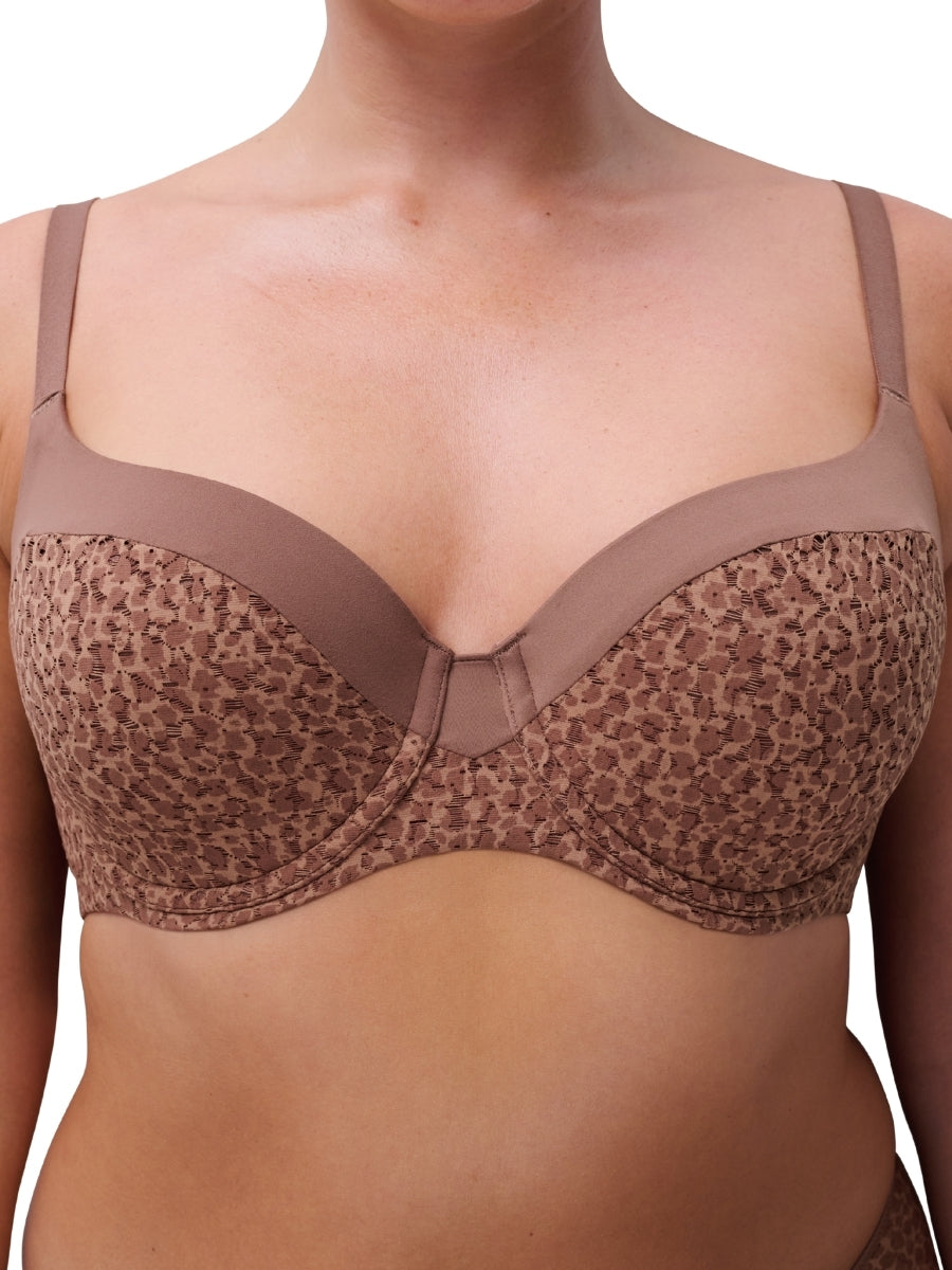 Easy Feel Norah Covering Full Cup Bra - Wild Brown