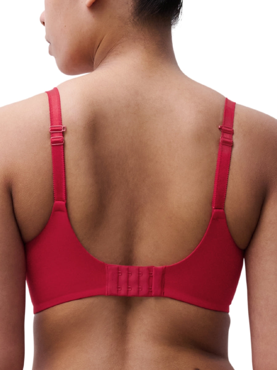 Norah Chic Plunge T-Shirt Bra - Poppy Red