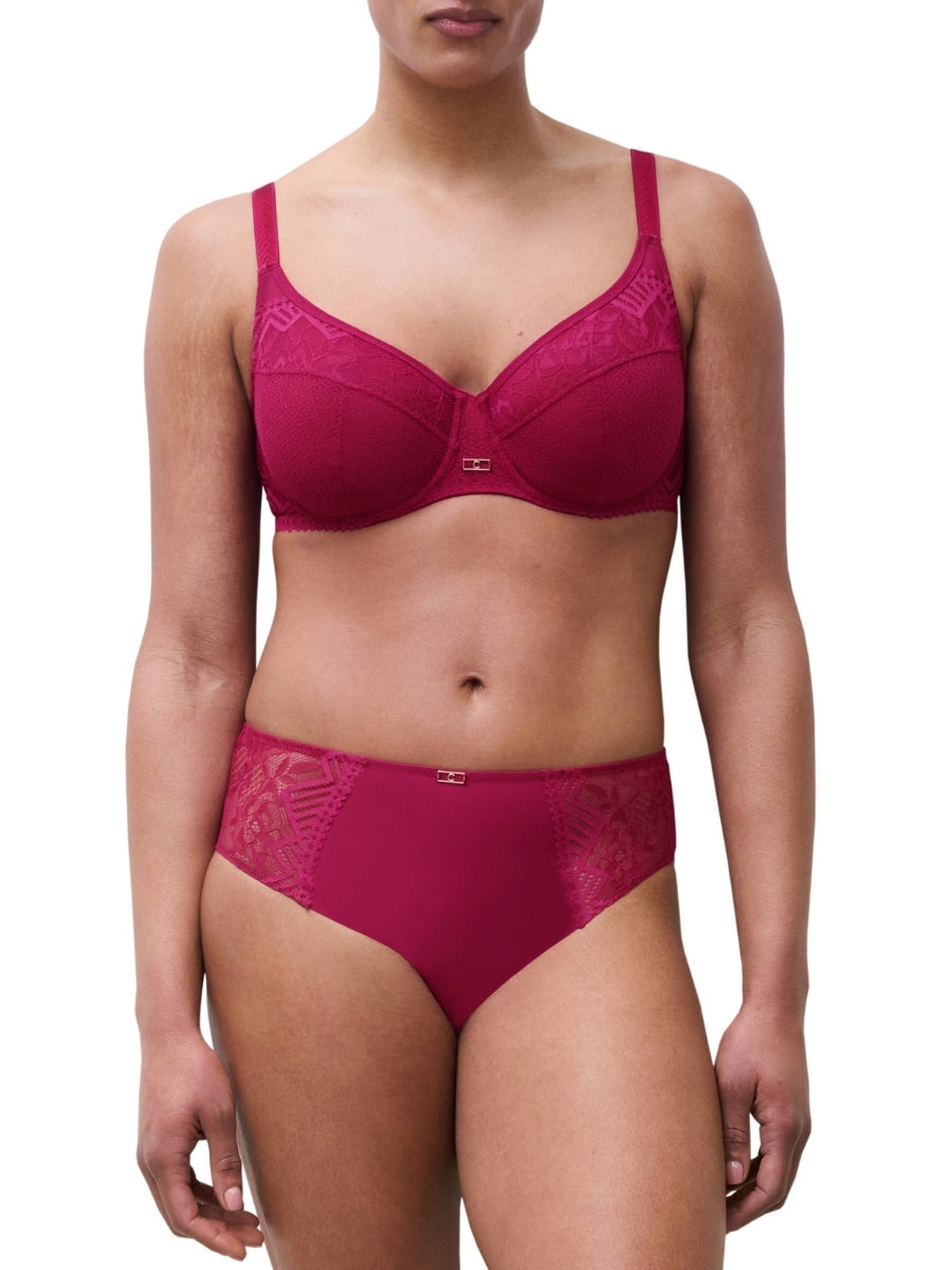 Origins Covering Full Cup Bra - Cranberry