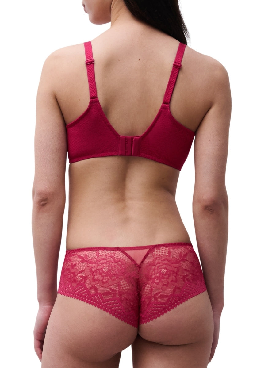 Origins Plunge Spacer Bra - Cranberry