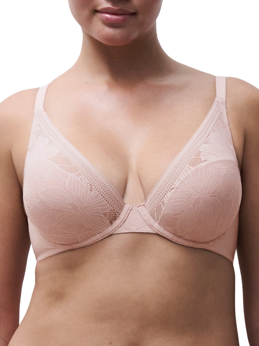 Osmose Plunge Spacer Bra - Vintage Rose