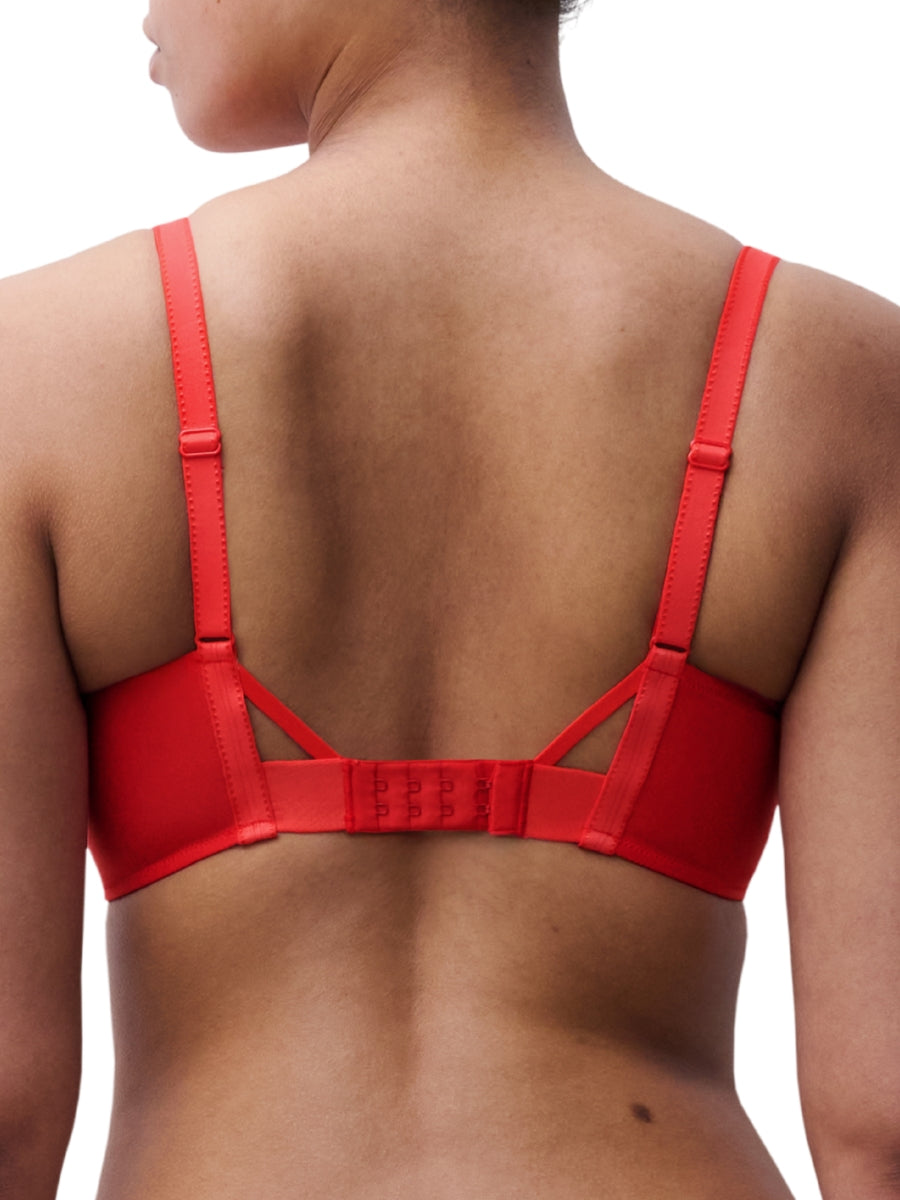 Play Covering Full Cup Bra - Red Cocktail