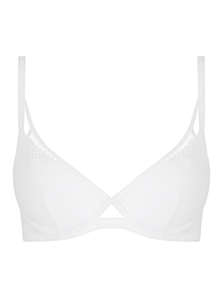 Play Plunge T-Shirt Bra - White