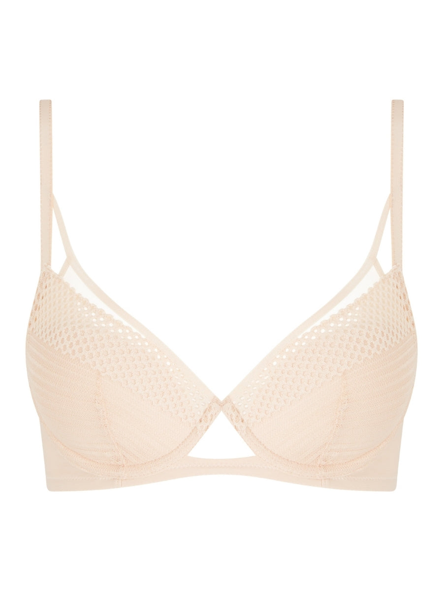 Play Plunge T-Shirt Bra - Golden Beige