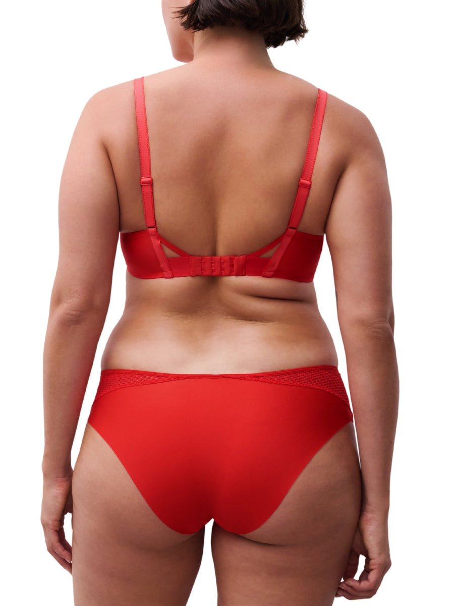Play Plunge T-Shirt Bra - Red Cocktail