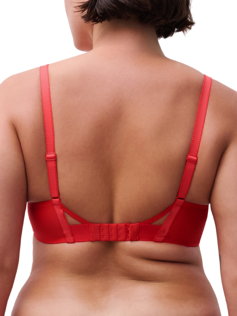 Play Plunge T-Shirt Bra - Red Cocktail