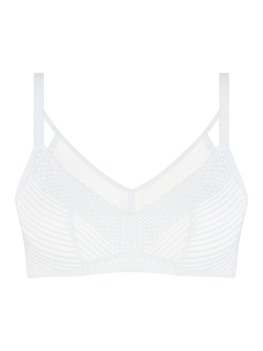 Play Wirefree Support Bra - White