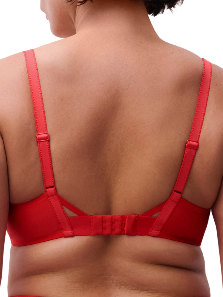 Play Wirefree Support Bra - Red Cocktail