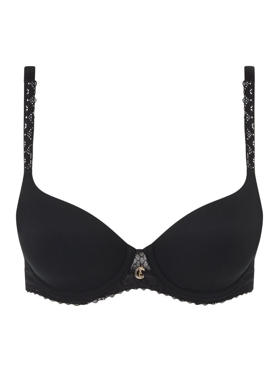 Romance Covering T-Shirt Bra - Black
