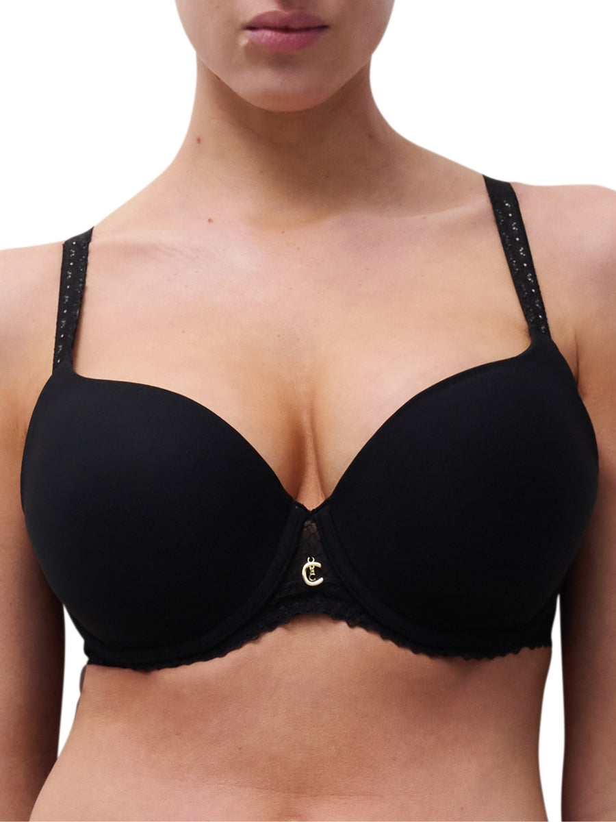 Romance Covering T-Shirt Bra - Black