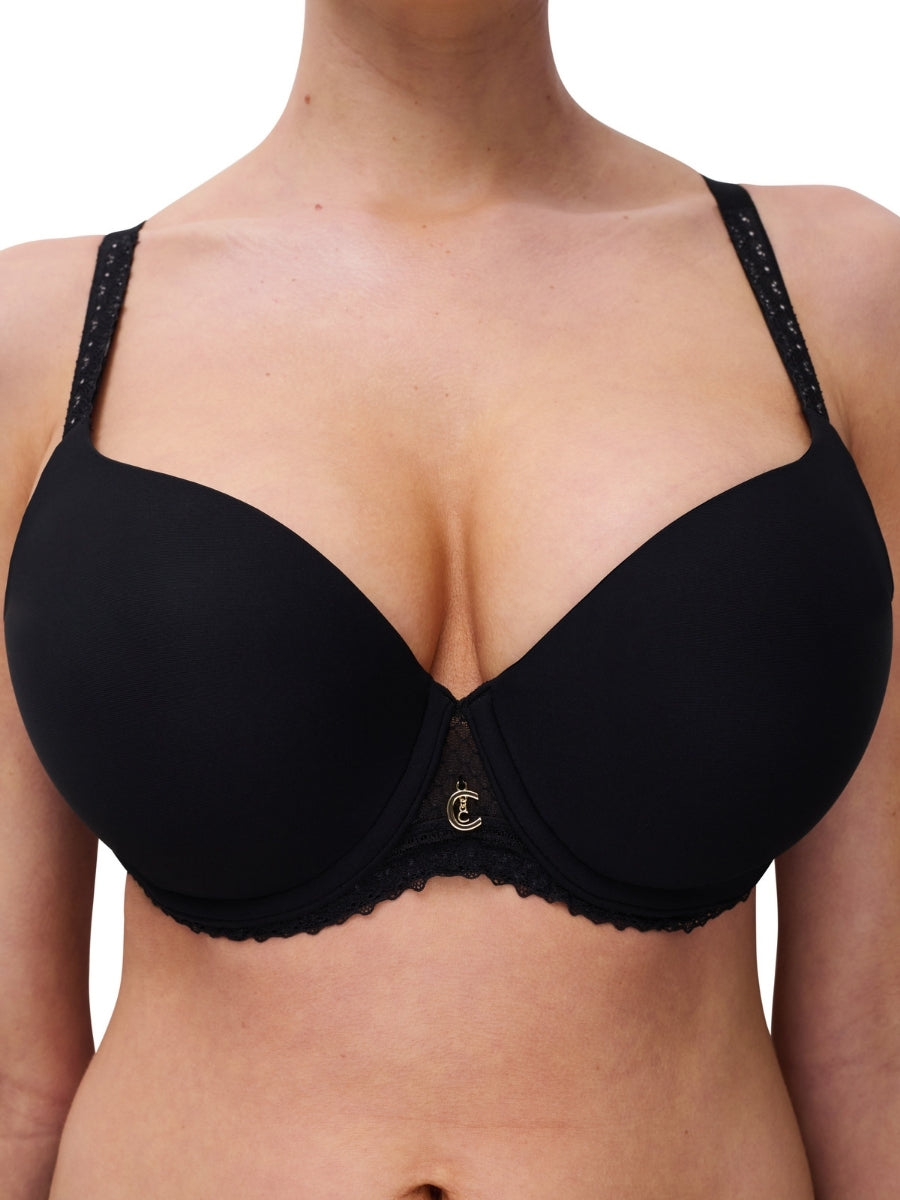 Romance Covering T-Shirt Bra - Black