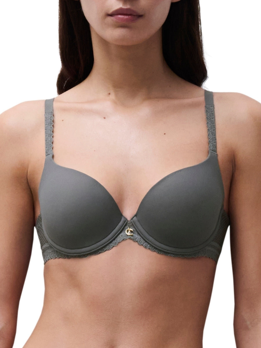 Romance Covering T-Shirt Bra - Clay Green