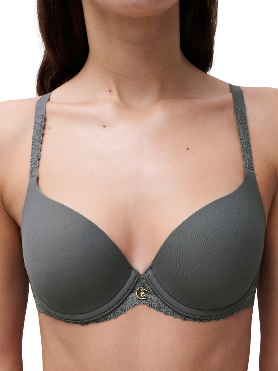 Romance Covering T-Shirt Bra - Clay Green