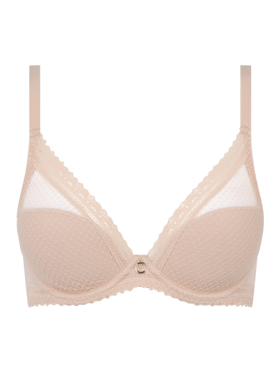 Romance Plunge T-Shirt Bra - Golden Beige