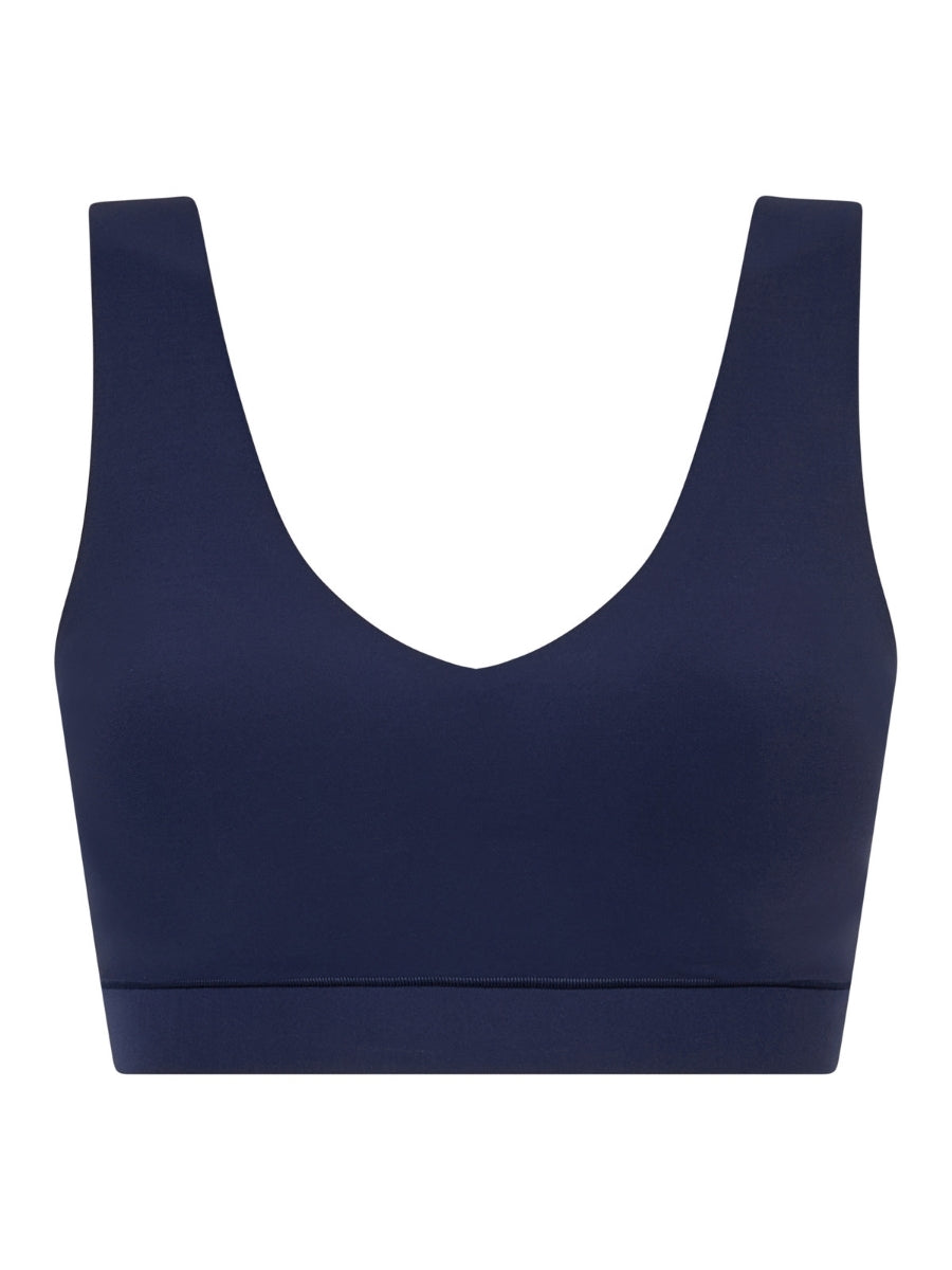 SoftStretch V-Neck Jersey Crop Top