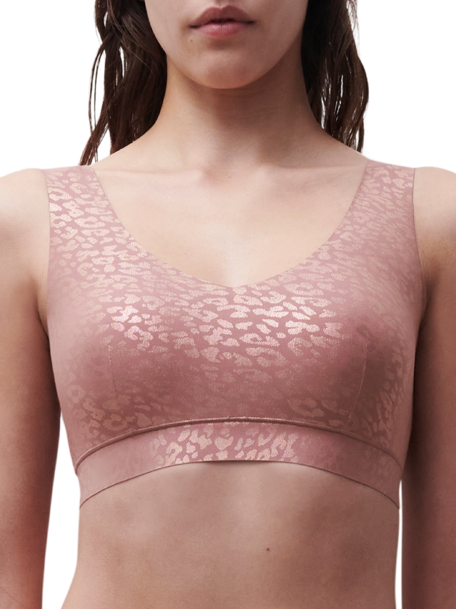 SoftStretch V-Neck Jersey Crop Top