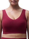 SoftStretch V-Neck Jersey Crop Top