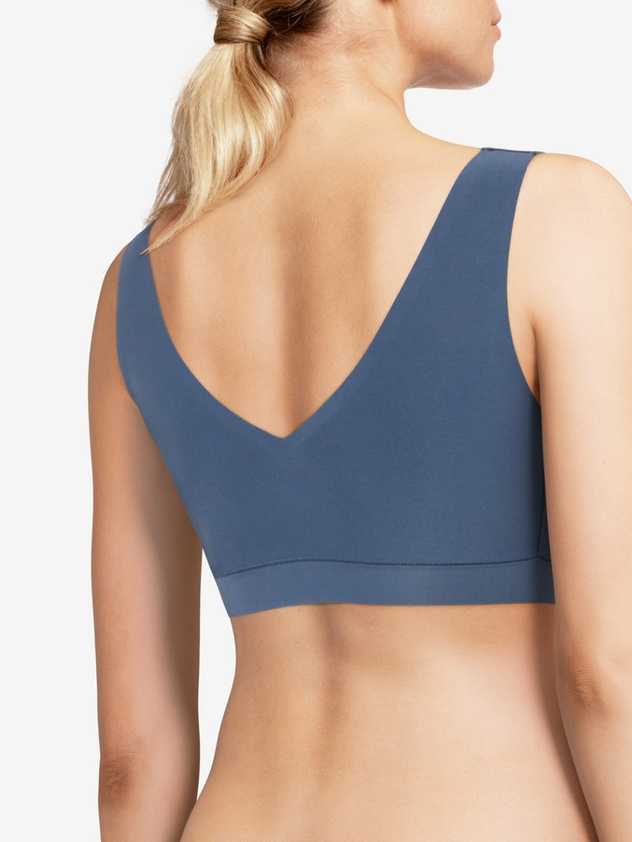 SoftStretch V-Neck Jersey Crop Top